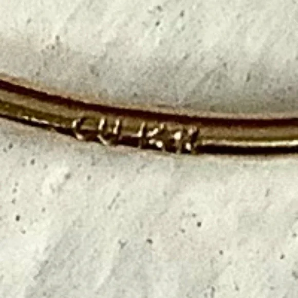 14K Gold Curve Threader Earrings